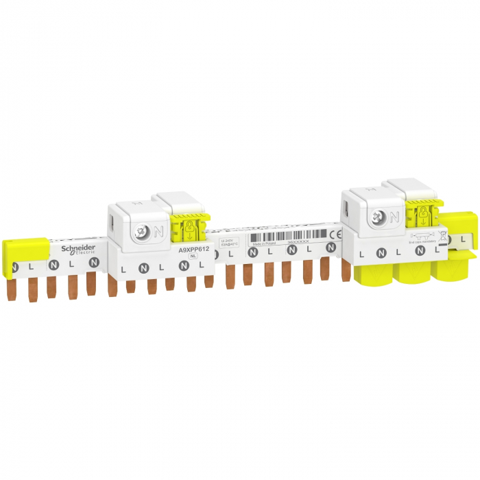 Bareta de alimentare 1P+N cu conectori 12M Acti9 Schneider A9XPP612 [1]