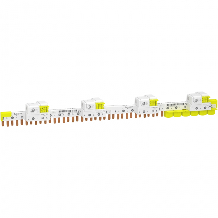 Bareta de alimentare 1P+N cu conectori 24M Acti9 Schneider A9XPP624 [1]