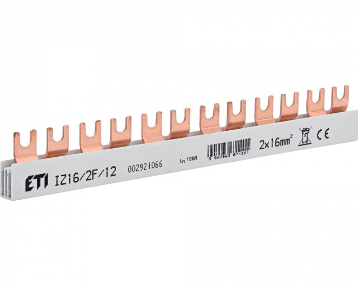 Bareta de alimentare 2P busbar furca 12M 100A ETI 002921066 [1]