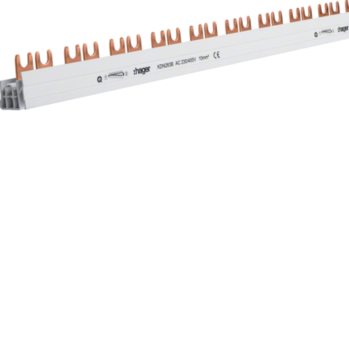 Bareta de alimentare 2P busbar furca 57M 63A Hager KDN263B [1]