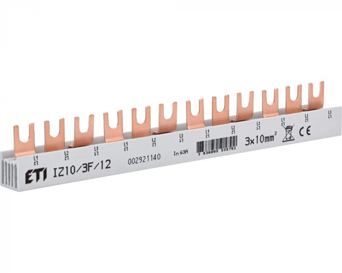 Bareta de alimentare 3P busbar furca 12M 63A ETI 002921140 [1]