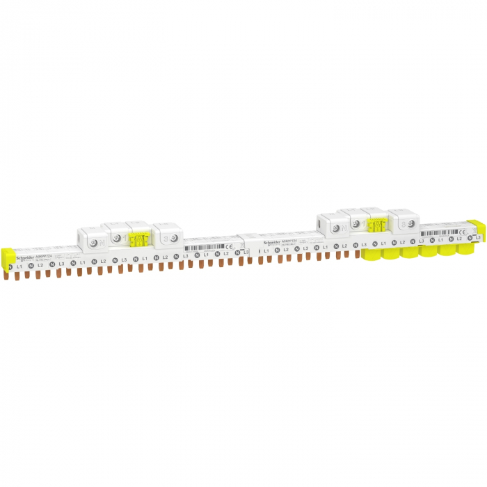 Bareta de alimentare 3P+N cu conectori 24M Acti9 Schneider A9XPP724 [1]