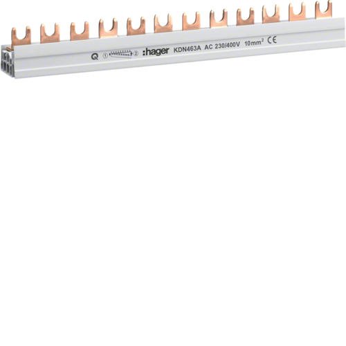 Bareta de alimentare 4P busbar furca 12M 63A Hager KDN463A [1]