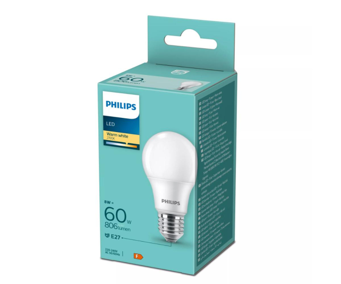 Bec LED A60 8W 806lm 2700K E27 Philips 8719514257566 [2]