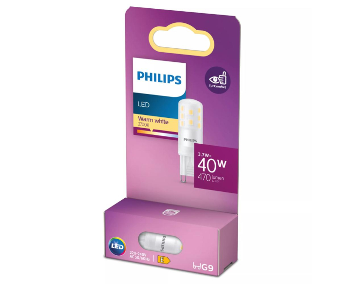 Bec LED capsula 3.7W 470lm 2700K G9 Philips 8720169301696 [2]