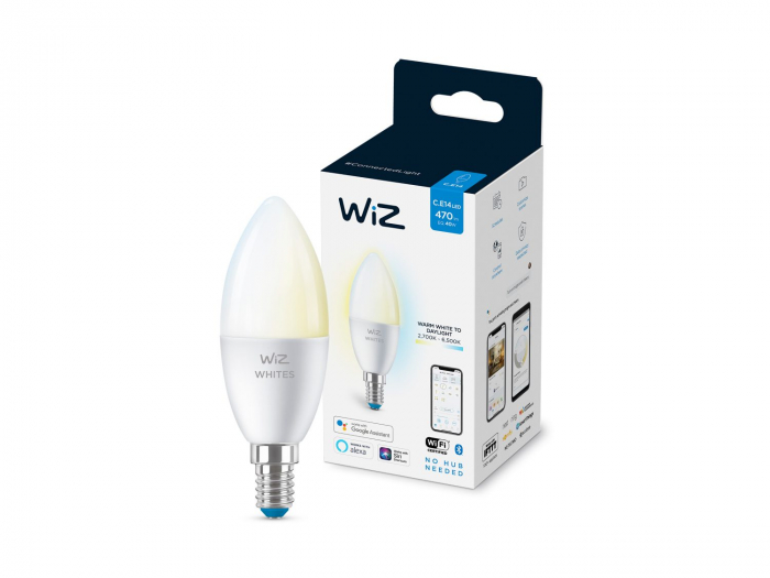 Bec led WiZ Wi-Fi Bluetooth 4.9W E14 2700-6500K 470lm Philips 8718699787073 [2]
