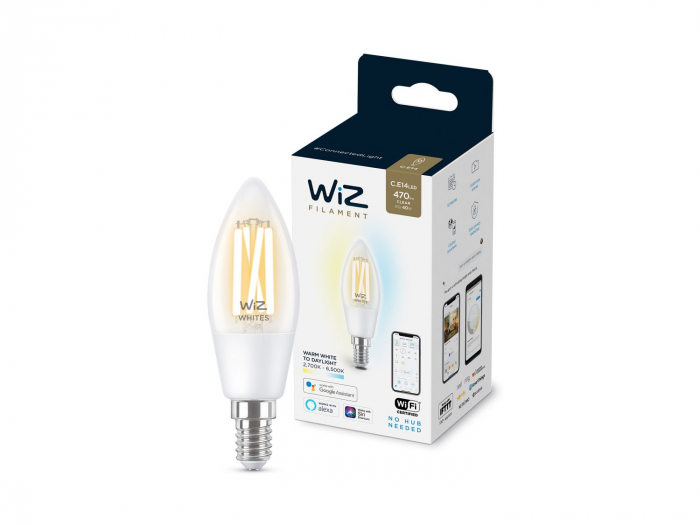Bec led WiZ Wi-Fi Bluetooth 4.9W E14 2700-6500K 470lm Philips 8718699787196 [2]