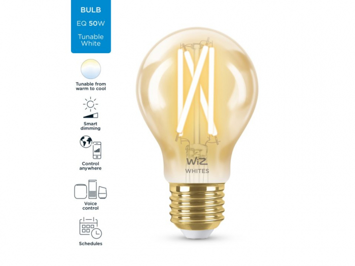 Bec led WiZ Wi-Fi Bluetooth 6.7W E27 2000-5000K 640lm Philips 8718699787219 [1]