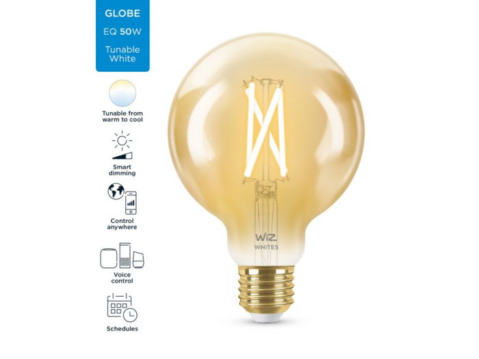 Bec led WiZ Wi-Fi Bluetooth 6.7W E27 920-50 2000-5000K 640lm Philips 8718699786793 [1]