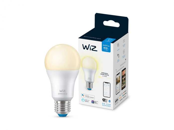 Bec led WiZ Wi-Fi Bluetooth 8W E27 2700K 806lm Philips 8718699786038 [2]