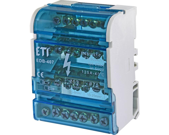 Bloc distributie repartitor 4P 28 gauri 125A Eti 001102303 [1]