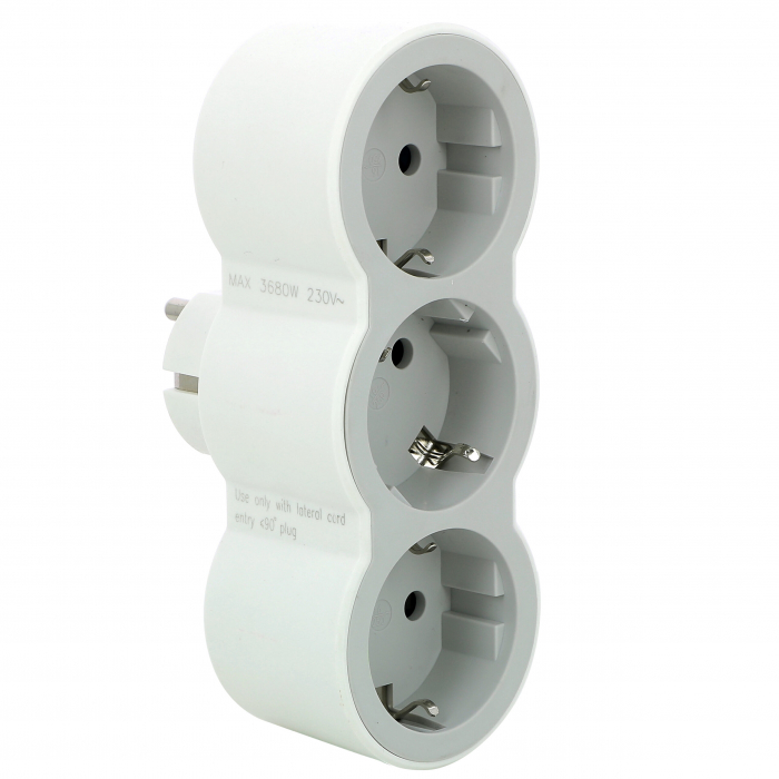 Bloc priza tripla standard 2P+T 16A alb-gri Legrand 694518 [1]