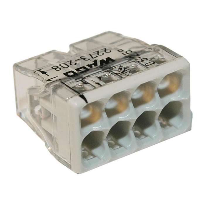 Clema conector conductori unifilari 8x max 2.5mm Wago 2273-208 [1]