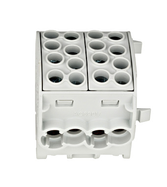 Clema de derivatie CU 35mmp 4 intrari - 4 iesiri gri Schrack IK026212 [2]