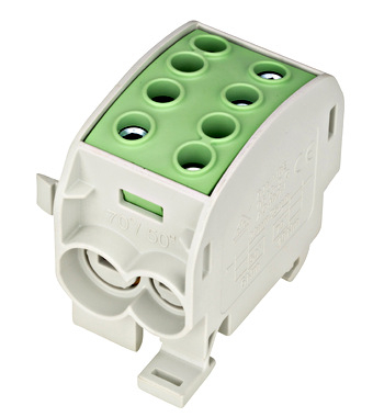 Clema de derivatie CU 70mmp 1P galben/verde Schrack IK026330 [2]