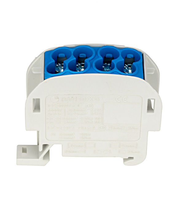 Clema de derivatie Cu-Al 25mmp 1P albastru Schrack IKA26120 [3]