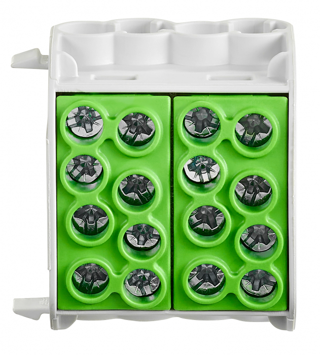 Clema de derivatie Cu-Al 35mmp 4 intrari - 4 iesiri galben/verde Schrack IKA26232 [4]