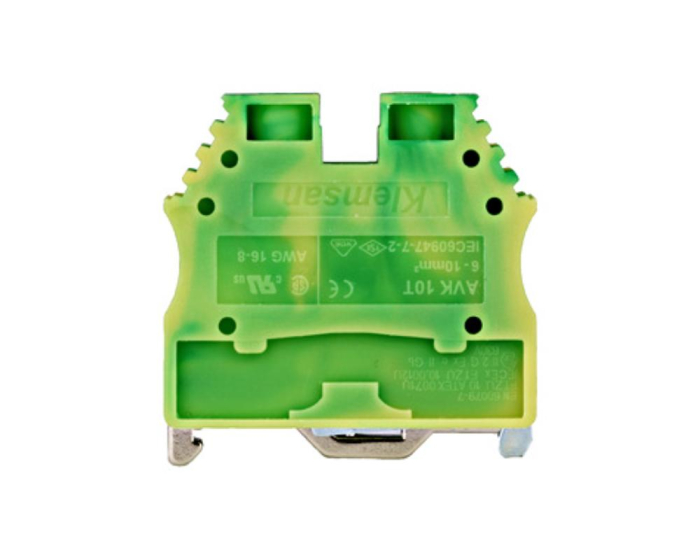 Clema sir conex. cu surub tip AVK 6-10mmp galben/verde IK622010 [1]