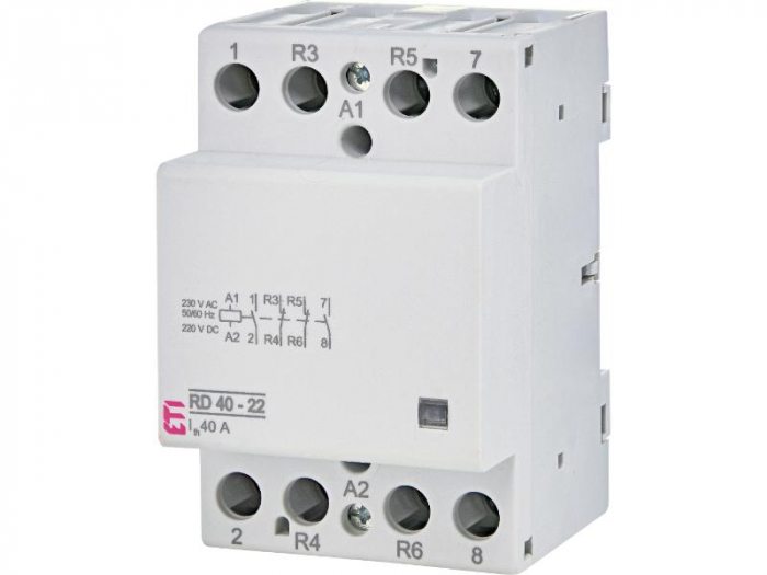 Contactor modular 40A 2ND+2NI RD40-22 230V Eti 002464022 [1]