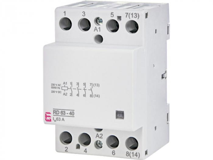 Contactor modular 63A 4ND RD63-40 230V Eti 002464026 [1]