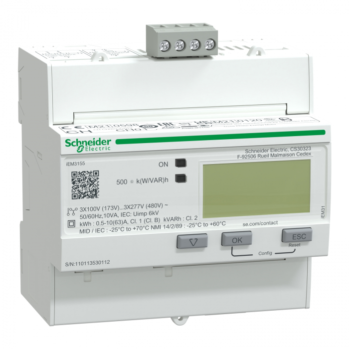 Contor trifazic digital direct 63A MODBUS MID 5M Schneider A9MEM3155 [1]