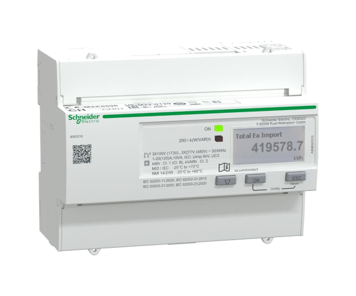 Contor trifazic digital iesire in impuls 125A Schneider A9MEM3310 [2]