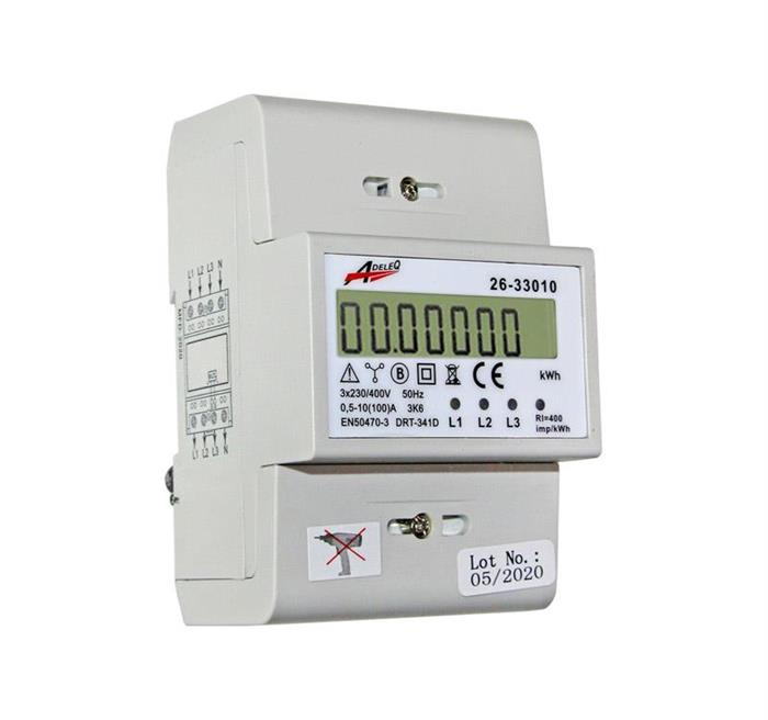 Contor trifazic digital indirect 5A 6M Adeleq 02-5525/DIG [1]