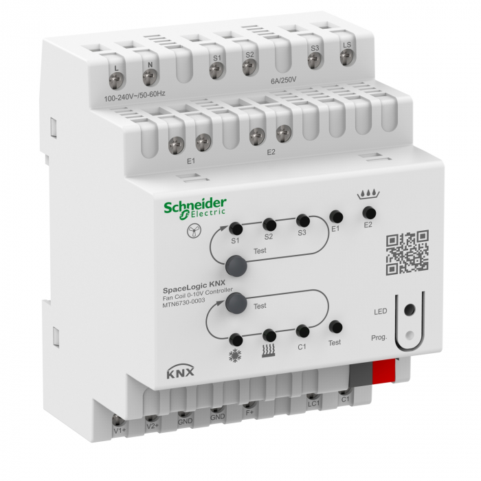 Controler ventilo-covectoare 0-10V SpaceLogic KNX Schneider MTN6730-0003 [2]