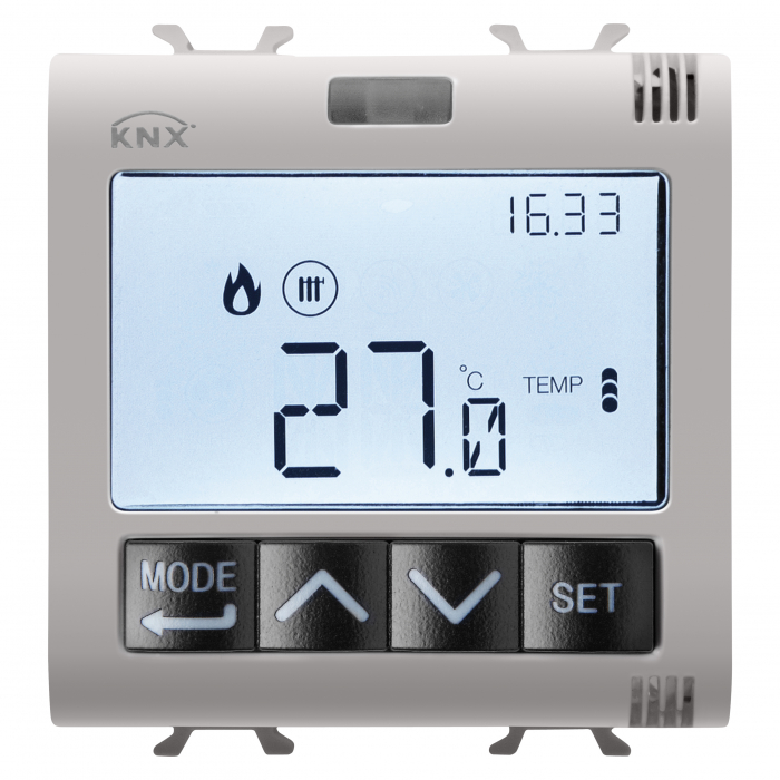 Cronotermostat + control umiditate 2M Gewiss Chorus KNX bej MAT GW13795H [1]