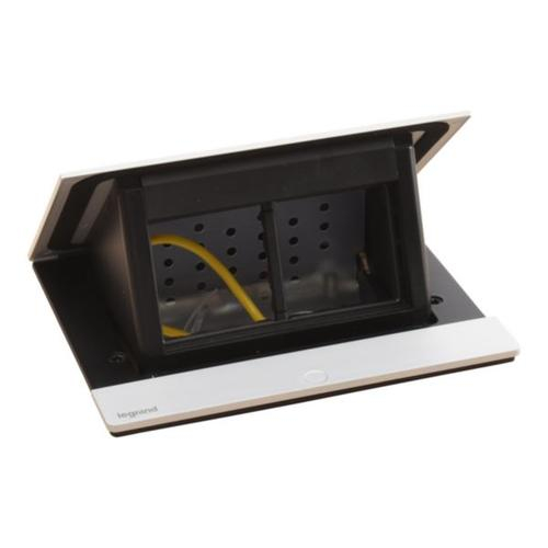 Cutie Pop-Up neechipata pentru blat 4M Legrand finisaj aluminiu 654803 [1]