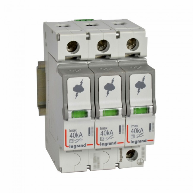 Descarcator supratensiune SPD T2 40kA 3P Legrand 412232 [1]