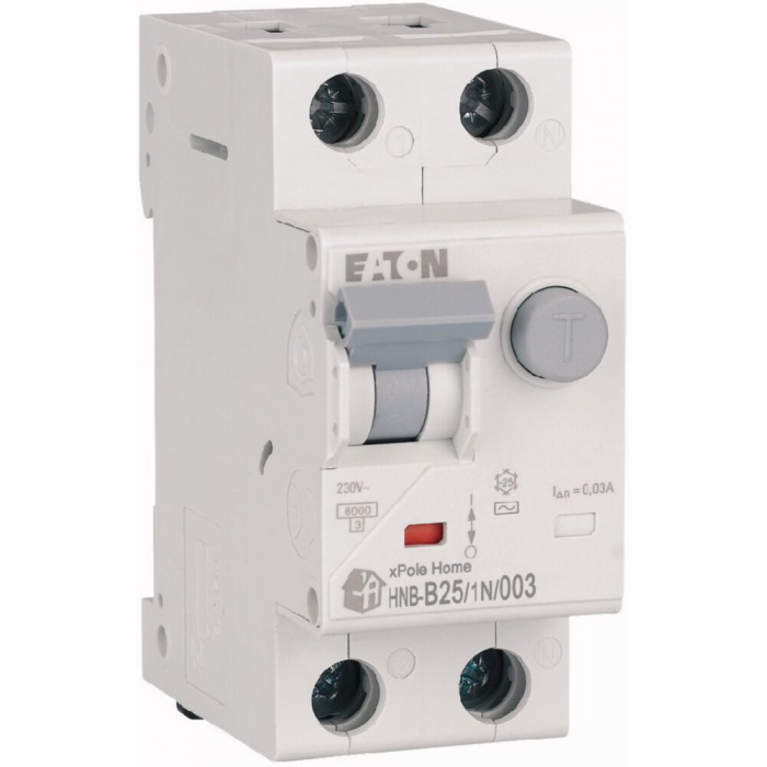 Diferential 25A 1P+N B 30mA 6kA HNB-B25/1N/003 Xpole Eaton 195123 [1]
