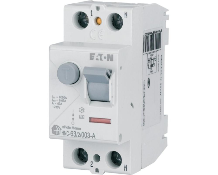 Diferential 63A 2P 30mA 6kA tip A Eaton HNC-63/2/003-A [2]