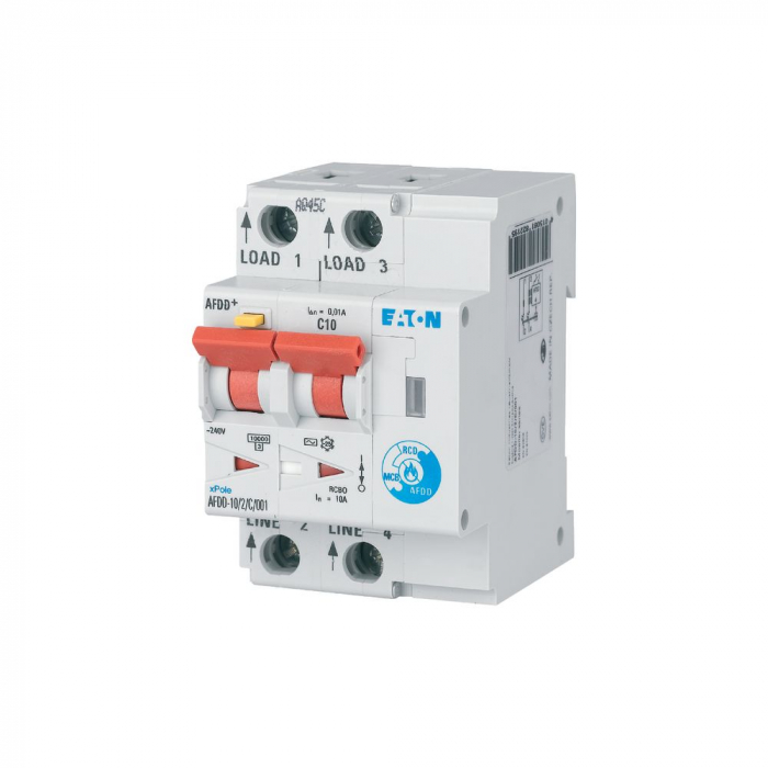 Diferential cu detectie arc electric 10A C 30mA 10kA Xpole Eaton AFDD-10/2/C/003 [2]