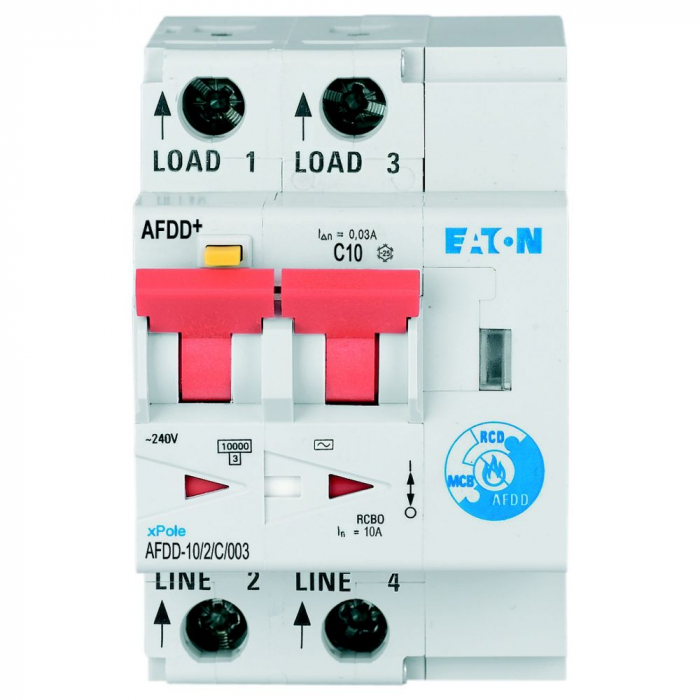 Diferential cu detectie arc electric 10A C 30mA 10kA Xpole Eaton AFDD-10/2/C/003 [1]