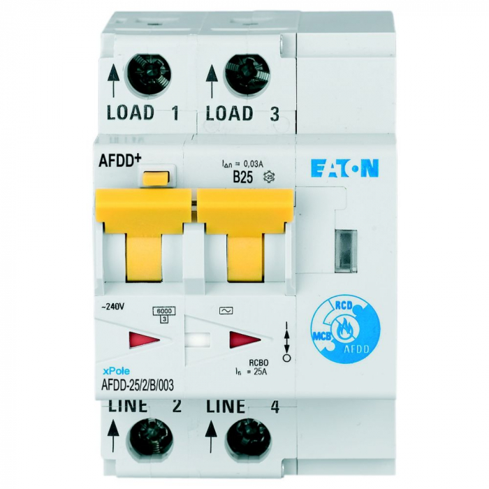 Diferential cu detectie arc electric 25A B 30mA 10kA Xpole Eaton AFDD-25/2/B/003 [2]