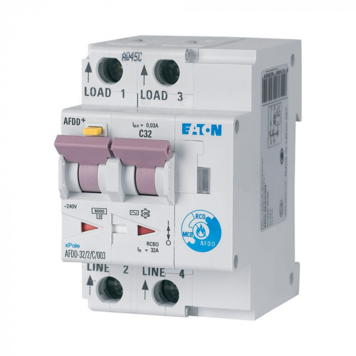 Diferential cu detectie arc electric 32A C 30mA 6kA Xpole Eaton AFDD-32/2/C/003 [2]