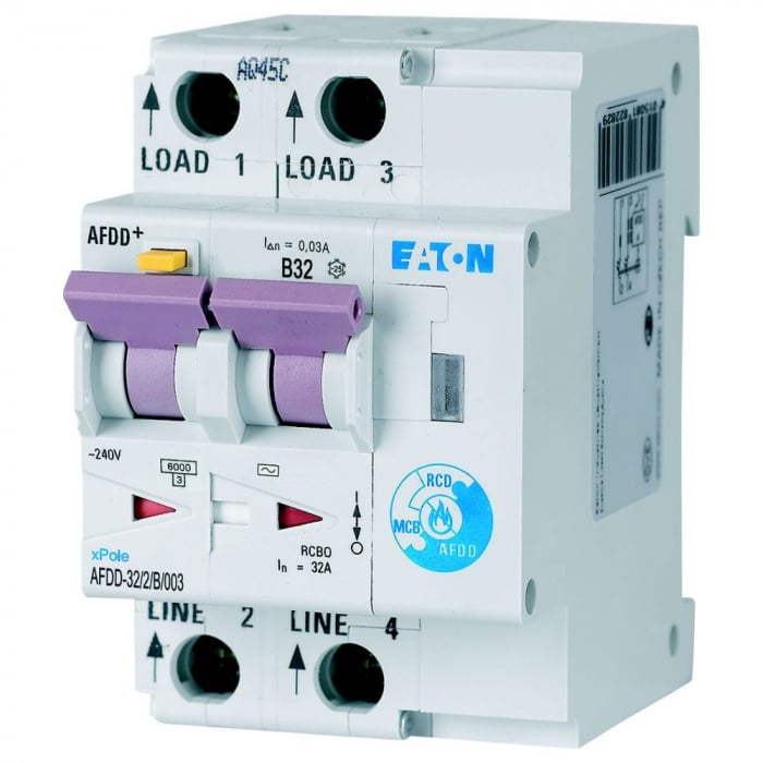 Diferential cu detectie arc electric 32A B 30mA 10kA Xpole Eaton AFDD-32/2/B/003 [1]