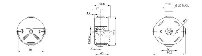 Doza de legatura,derivatie PT cu presetupe Gewiss IP44 GW44002 [2]