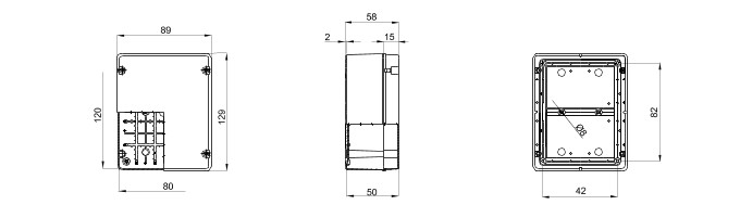 Doza de legatura etansa PT fara presetupe Gewiss IP56 GW44205 [2]