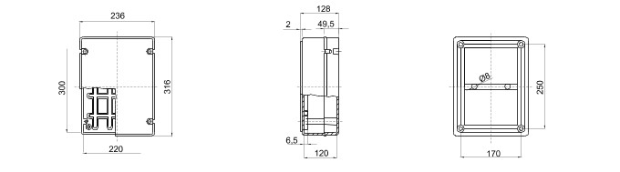 Doza de legatura etansa PT fara presetupe Gewiss IP56 GW44209 [2]