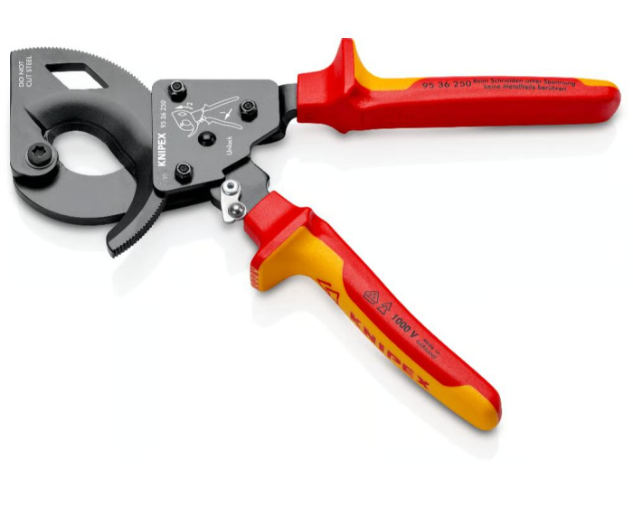 Foarfeca cabluri izolata (principiul clichetului) Knipex 95 36 250 [2]