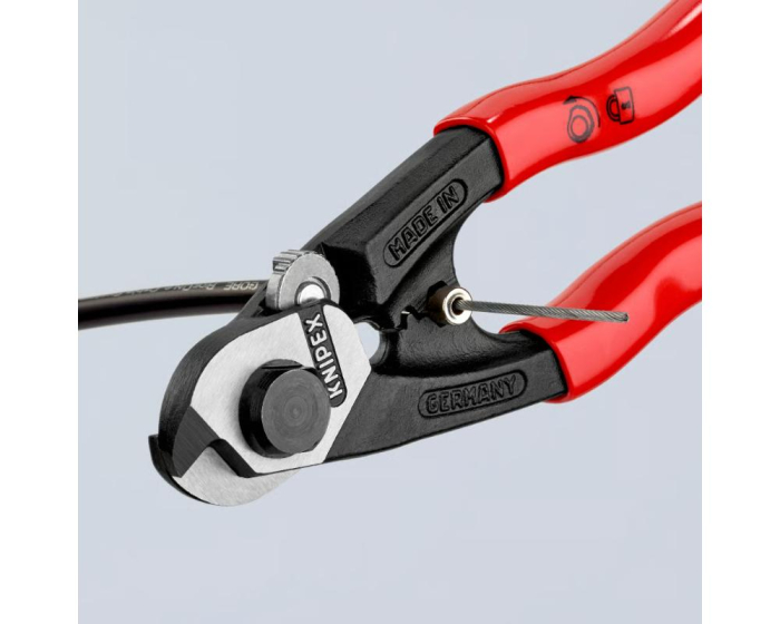Foarfeca de taiat cabluri de sarma acoperite plastic Knipex 95 61 190 [3]