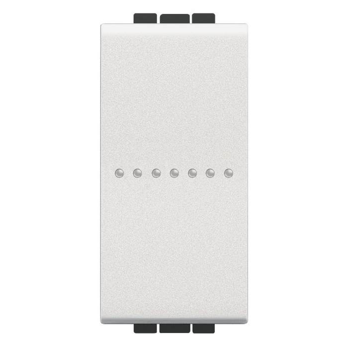 Intrerupator AXIAL cap cruce Living Light Bticino 1M alb N4054 [1]