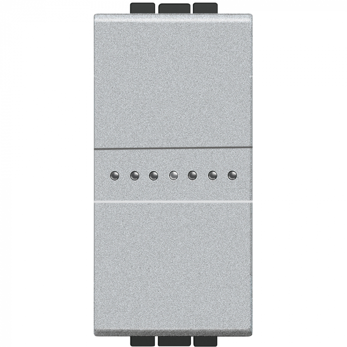 Intrerupator AXIAL cap scara Living Light Bticino 1M aluminiu NT4053N [1]