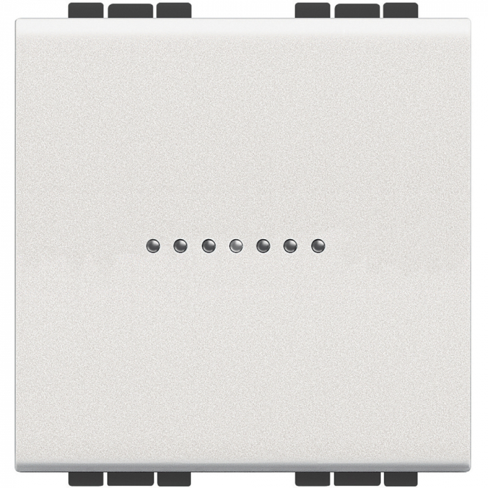 Intrerupator Buton cu revenire AXIAL Living Light Bticino 2M alb N4055M2A [1]