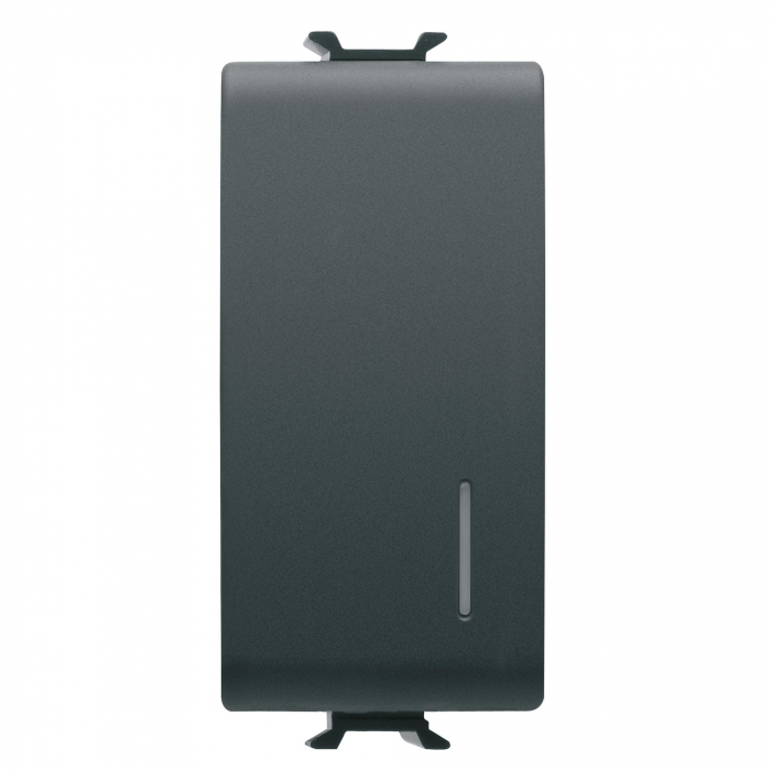Intrerupator cap cruce cu led 1M Gewiss Chorus negru GW12092 [1]