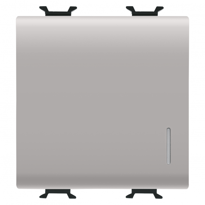 Intrerupator cap cruce cu led 2M Gewiss Chorus bej satinat MAT GW13102 [1]