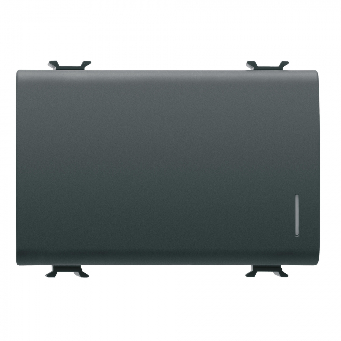 Intrerupator cap cruce cu led 3M Gewiss Chorus negru GW12112 [1]