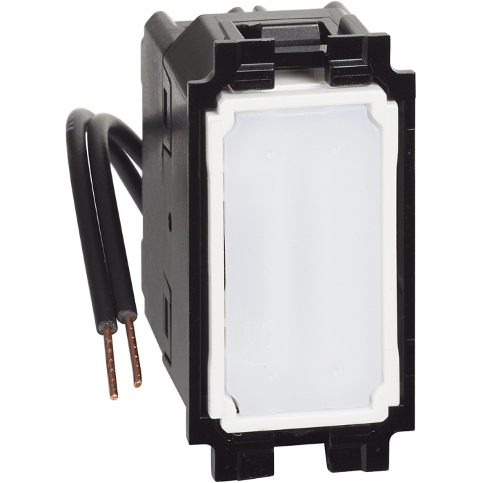 Intrerupator cap cruce cu led albastru 1M Living Now Bticino K4004LB [1]
